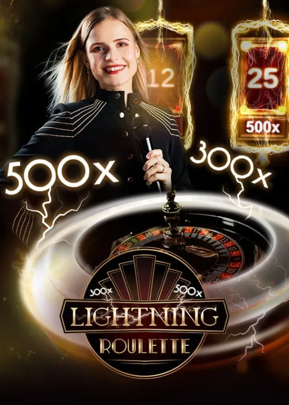Jogo Lightning Roulette ao Vivo
